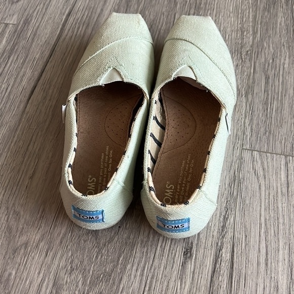 TOMS Alpargata Sage Heritage Canvas Mint Size 7 - Picture 5 of 7